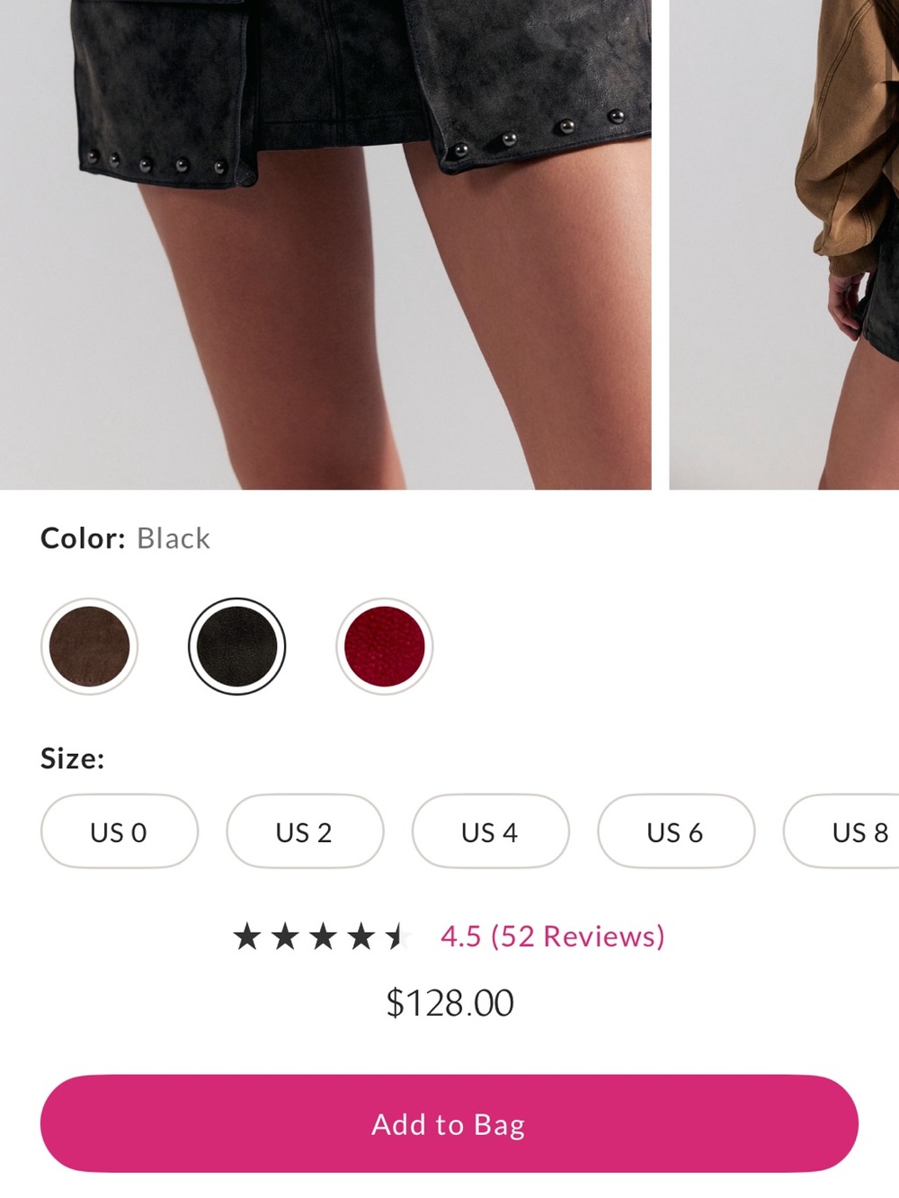We The Free Micro Mini Suede Cargo Skort - Picture 6 of 12